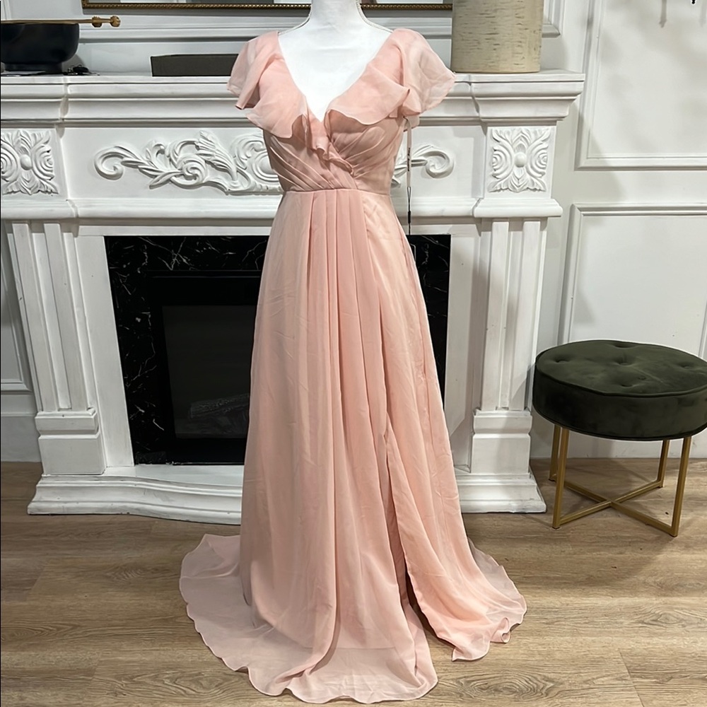 Chic Blush Maxi Dress